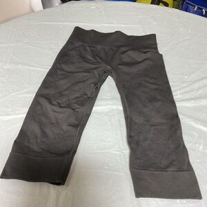 lululemon athletica Black Capri Leggings with Wide Waistband